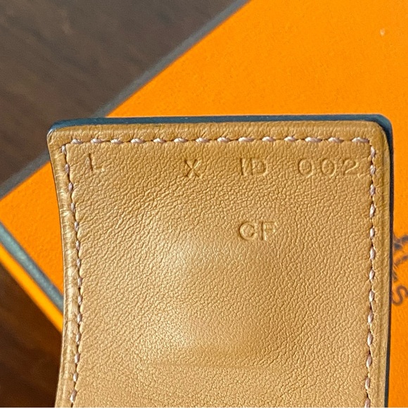 HERMES CDC Collier de Chien BRACELET in Epsom Leather with Gold Hardware LARGE - Picture 5 of 9